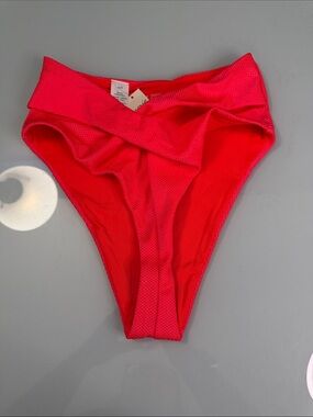 NWT Aerie High Waisted Front Cross Cheeky Bikini Bottoms